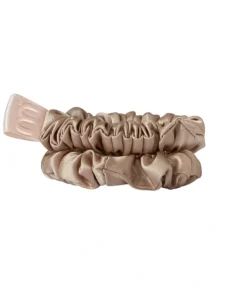 Set feiner Mini-Seiden-Scrunchies