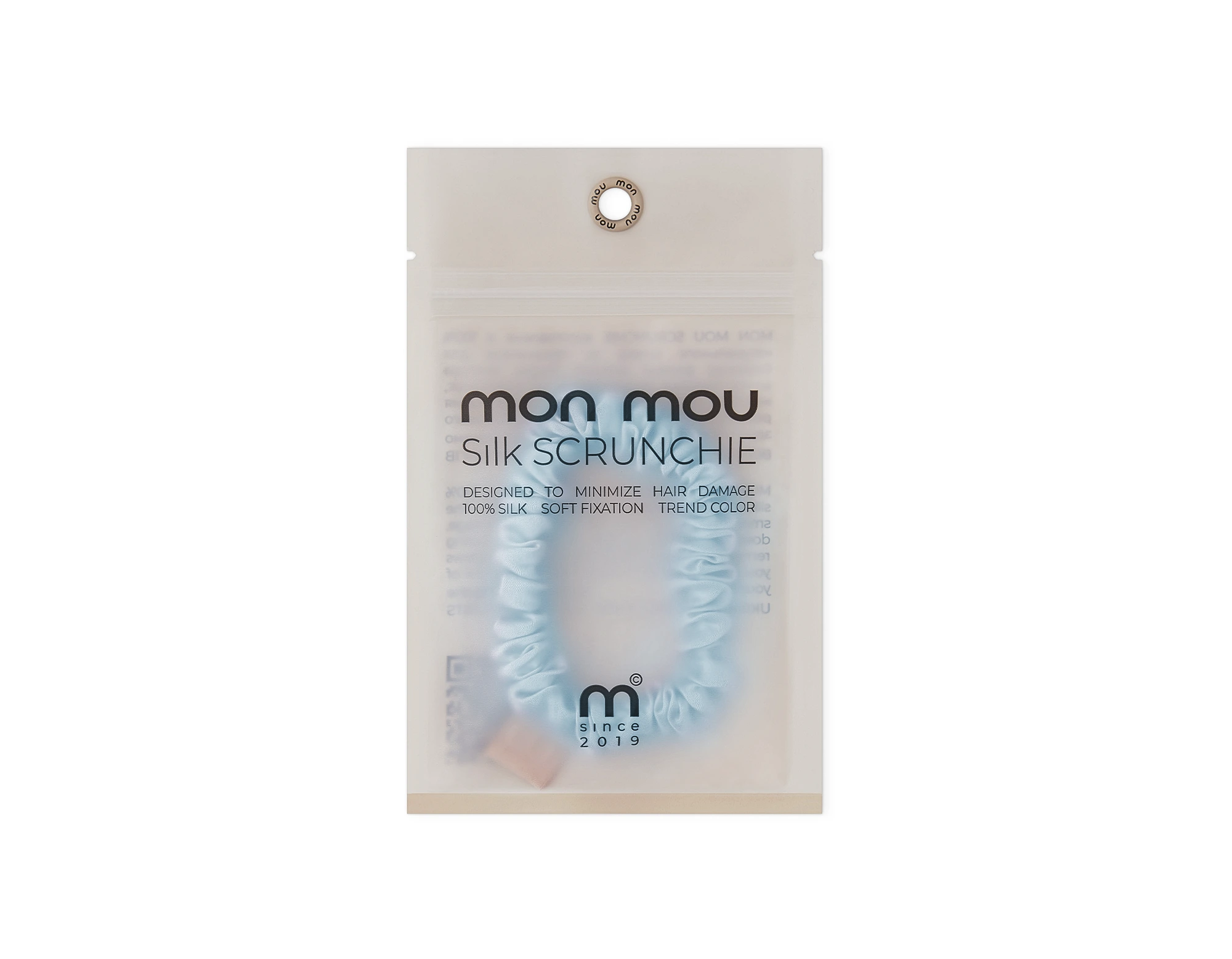 Dünner Seiden-Scrunchie – Bild 2