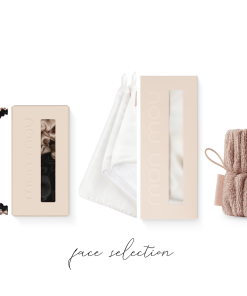 Kombination von Accessoires für die Pflege von Gesicht und Hals