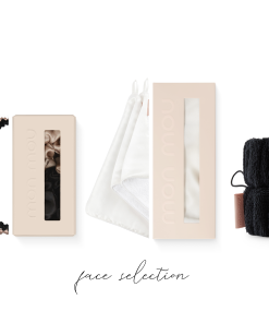 Kombination von Accessoires für die Pflege von Gesicht und Hals
