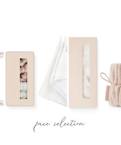 Kombination von Accessoires für die Pflege von Gesicht und Hals