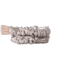 Set feiner Mini-Seiden-Scrunchies