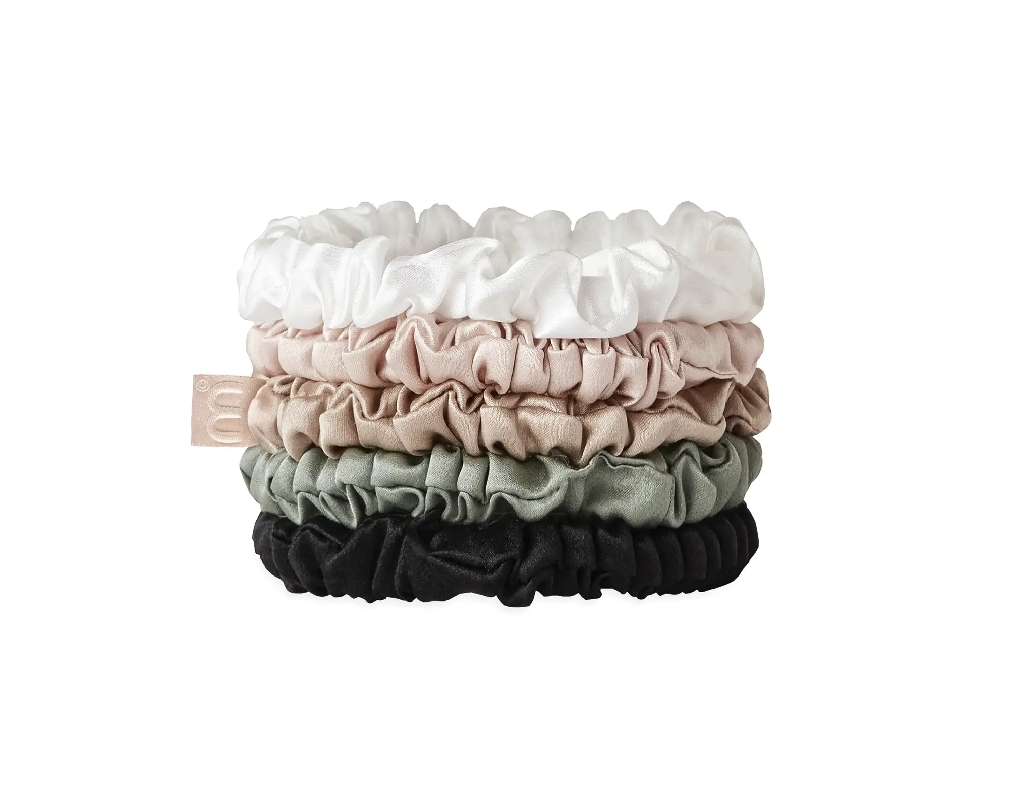 Set feiner Seiden-Scrunchies